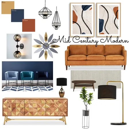 Mid Century Modern Interior Design Mood Board by Di Taylor Interiors on Style Sourcebook