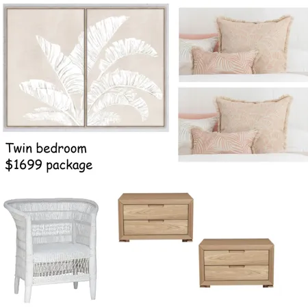 Vanessa Twin Bedroom Interior Design Mood Board by Silverspoonstyle on Style Sourcebook