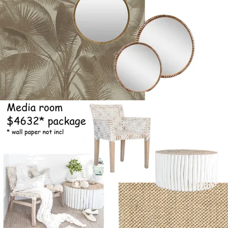 Vanessa Media Room Interior Design Mood Board by Silverspoonstyle on Style Sourcebook