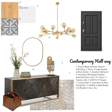 Hall way final Interior Design Mood Board by Hloni Makuluma on Style Sourcebook