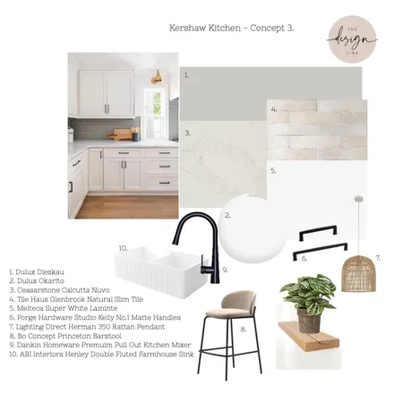 Kershaw Kitchen - Concept 3. Interior Design Mood Board by The Design Line on Style Sourcebook