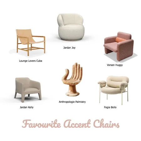 Favourite Accent Chairs Interior Design Mood Board by MaddieonMillerst on Style Sourcebook