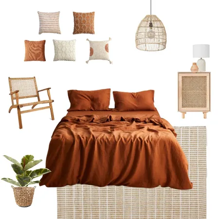 Rust Bedroom Assignment Interior Design Mood Board by sarahramsden on Style Sourcebook