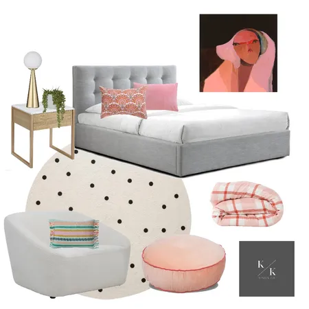 The PINK brief Interior Design Mood Board by Kirstin Krauskopf Design Co. on Style Sourcebook