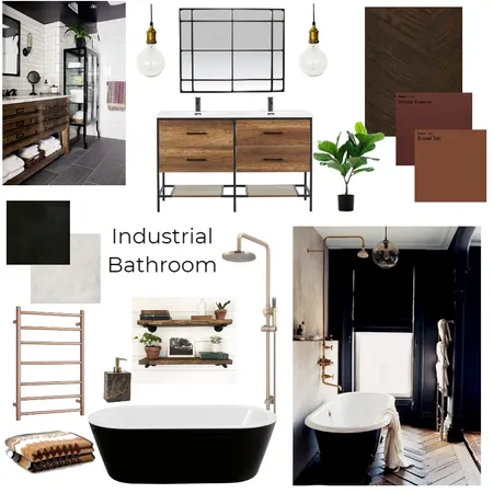 Industrial Bathroom 2 Interior Design Mood Board by cborkin on Style Sourcebook