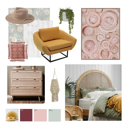 Boho Chic Interior Design Mood Board by littlehen on Style Sourcebook