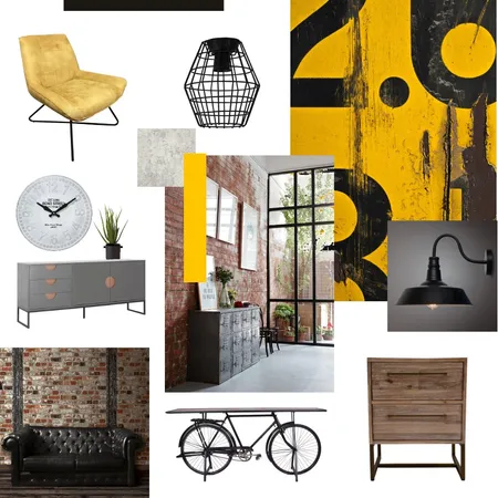 Industrial Interior Design Mood Board by littlehen on Style Sourcebook