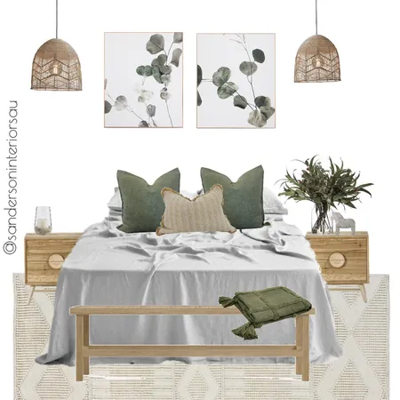 Australian boho with sage green Interior Design Mood Board by Sanderson Interiors AU on Style Sourcebook