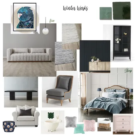 WinterWorks Interior Design Mood Board by mtreloar on Style Sourcebook