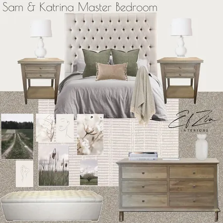 Sam & Katrina Master Bedroom Interior Design Mood Board by EF ZIN Interiors on Style Sourcebook