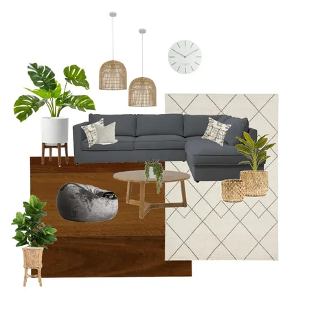 My current Lounge Interior Design Mood Board by The Barefoot Bohemian NZ on Style Sourcebook