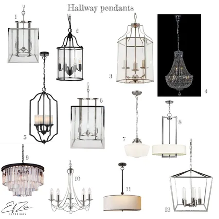 Hallway pendants Jonathon Zannis Interior Design Mood Board by EF ZIN Interiors on Style Sourcebook