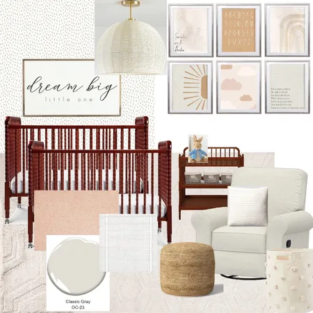 Pierce Nursery Interior Design Mood Board by DecorandMoreDesigns on Style Sourcebook