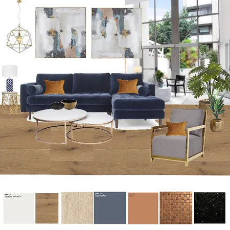 BlueContemporary living space Interior Design Mood Board by Paula Sherras Designs on Style Sourcebook