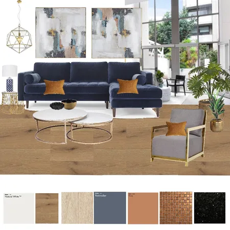 BlueContemporary living space Interior Design Mood Board by Paula Sherras Designs on Style Sourcebook