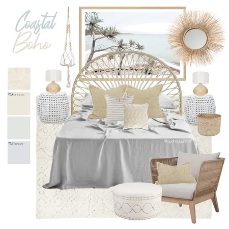 Coastal Boho Interior Design Mood Board by sydneyrosecreative on Style Sourcebook