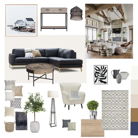 Modern Farmhouse Interior Design Mood Board by De Ann Ross on Style Sourcebook