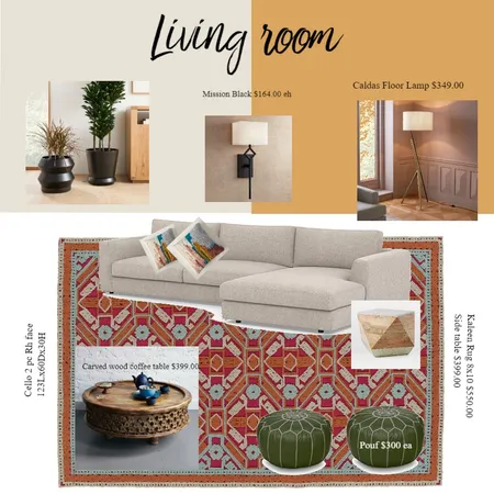 Illya Liv room Interior Design Mood Board by Faizi Design on Style Sourcebook