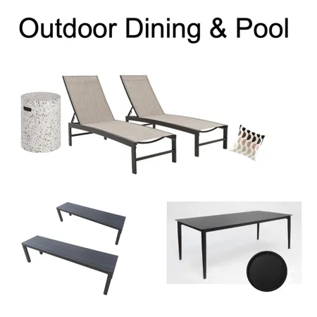 Outdoor Dining & Pool Interior Design Mood Board by Suzanne Ladkin on Style Sourcebook