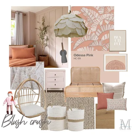 Una's room- Blush Crush Interior Design Mood Board by IvanaM Interiors on Style Sourcebook