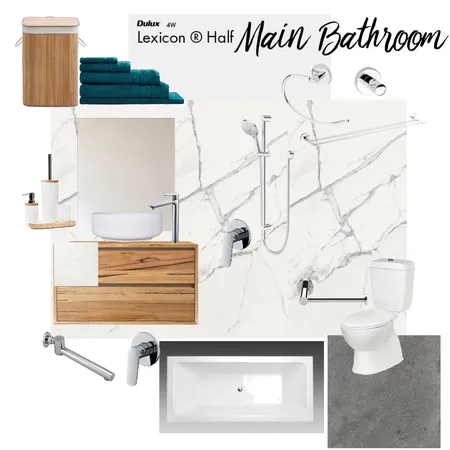 Master Bathroom Interior Design Mood Board by Anna Chan on Style Sourcebook