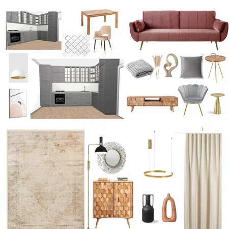 Moodboard Open space Kichen & Living Interior Design Mood Board by Designful.ro on Style Sourcebook