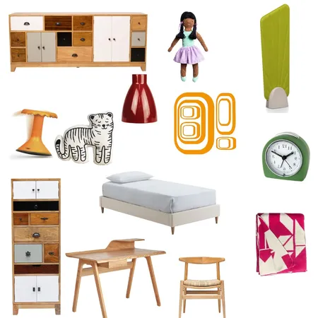 Mid century moder kids bedroom Interior Design Mood Board by Jooo on Style Sourcebook