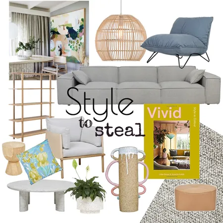 Style to steal Interior Design Mood Board by Kylie Tyrrell on Style Sourcebook