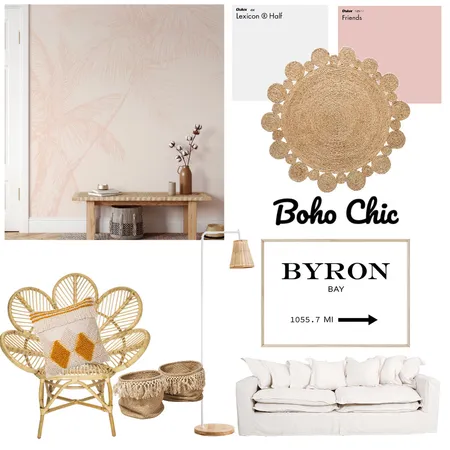 Boho Chic Interior Design Mood Board by MikaelaSalt on Style Sourcebook