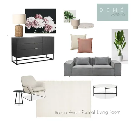 Rolain Ave Formal Living Room Interior Design Mood Board by Demé Interiors on Style Sourcebook