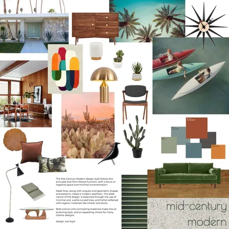 Mid-Century Moodboard Interior Design Mood Board by Zoe J on Style Sourcebook