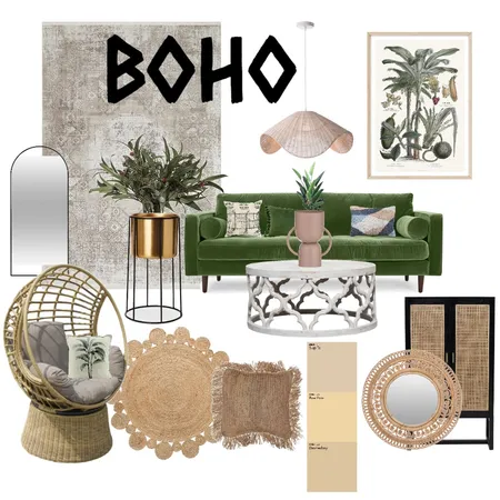 BOHO URBAN JUNGLE Interior Design Mood Board by Tealandgrayinteriors on Style Sourcebook