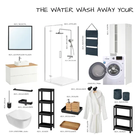 the water wash away your stress Interior Design Mood Board by Yevheniia Hnatusko on Style Sourcebook