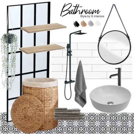 Scandinavian Bathroom Interior Design Mood Board by Gia123 on Style Sourcebook