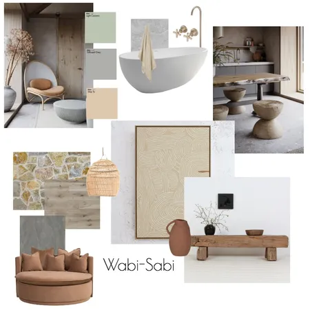 Module 3 - Wabi Sabi Interior Design Mood Board by Three_alike on Style Sourcebook