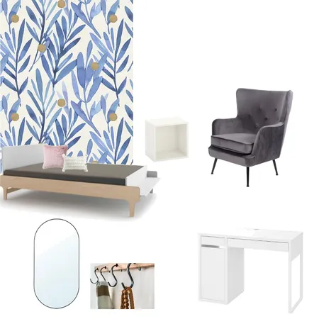 Maya's Bedroom Interior Design Mood Board by adi tamari on Style Sourcebook