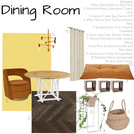 Dining Room Interior Design Mood Board by Brooklyn on Style Sourcebook