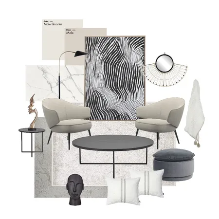 Monochromatic scheme Interior Design Mood Board by Stella George Design on Style Sourcebook