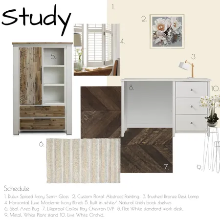 Study Interior Design Mood Board by Brooklyn on Style Sourcebook