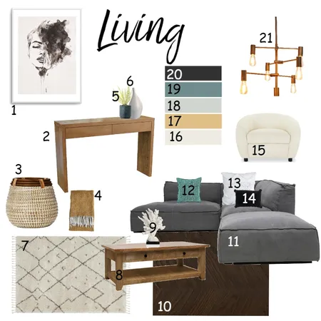 living Interior Design Mood Board by Abby Smerdon on Style Sourcebook