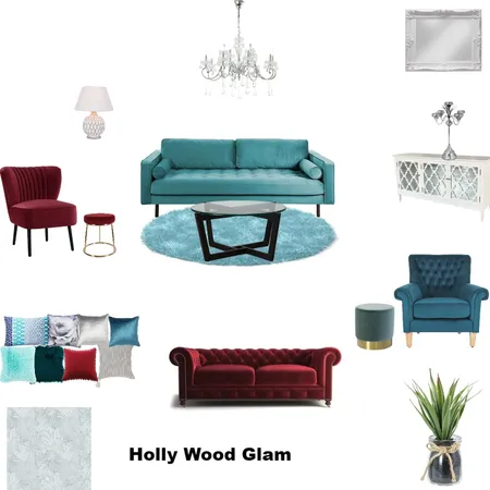 Holly Wood Glam Interior Design Mood Board by Patricia Chipatiko on Style Sourcebook