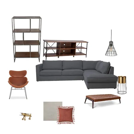 Industrial living room Interior Design Mood Board by Monina on Style Sourcebook