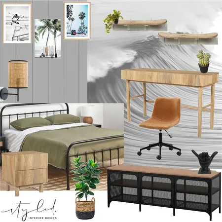 Cohen Bedroom Interior Design Mood Board by Styled Interior Design on Style Sourcebook