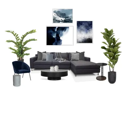 navy blue livingroom Interior Design Mood Board by shasharie on Style Sourcebook