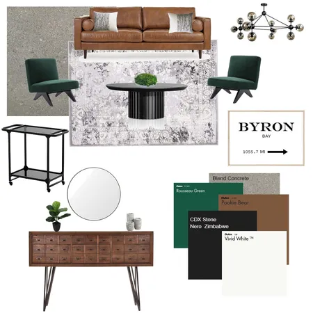 Industrial Living Room Interior Design Mood Board by JessJames1 on Style Sourcebook