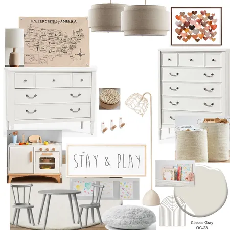 Pierce Playroom Interior Design Mood Board by DecorandMoreDesigns on Style Sourcebook