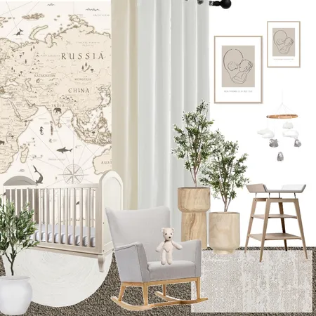 Neutral Nursery Interior Design Mood Board by melissanikolich on Style Sourcebook