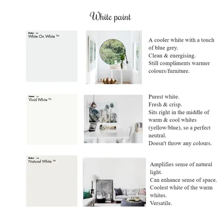 White paint Interior Design Mood Board by The Interior Design Station on Style Sourcebook