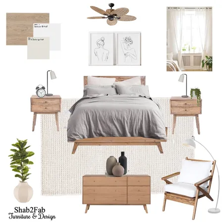 Barnes Bedroom Interior Design Mood Board by Shab2Fab on Style Sourcebook