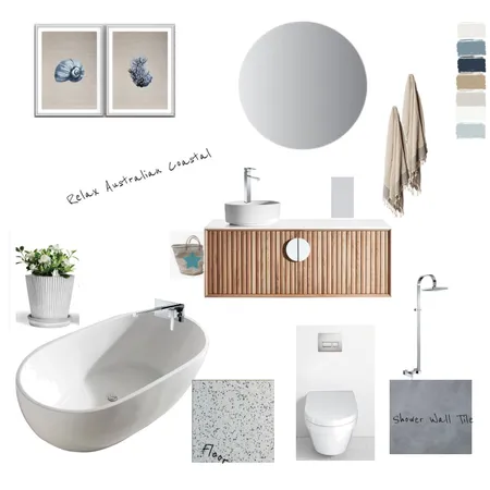 Australian Coastal Bathroom Interior Design Mood Board by NancyO on Style Sourcebook